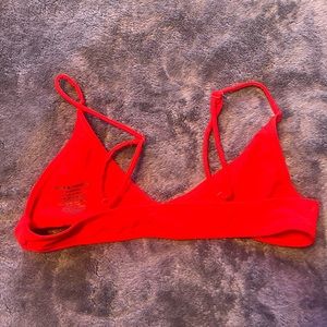 BOUTINELA red bikini top; size M